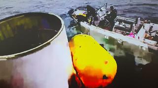 El ejército surcoreano encontró fragmento del cohete norcoreano que se estrelló en el mar 