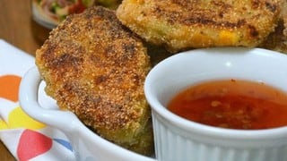 Nuggets vegetarianos de berenjena