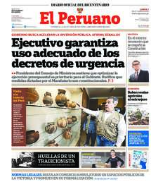 Edición Impresa del Diario Oficial El Peruano