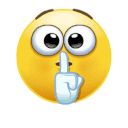 a smiley face with a finger up in front of it