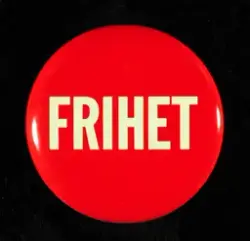 AUF Buttons til valgkampen 2013. "Frihet"