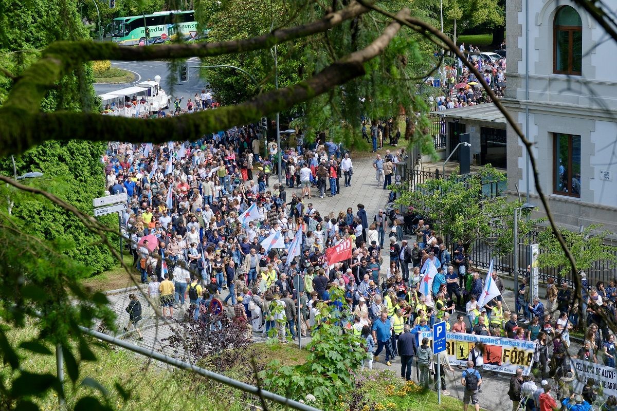 Galicia alza la voz contra la instalación de la celulosa Altri en Palas