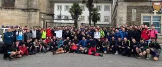 Los estudiantes de la Agasp peregrinan a Compostela