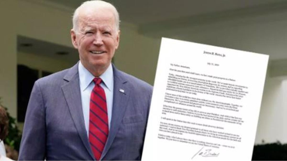 Joe Biden puja una carta aquest diumenge per anunciar que es retirarà de l'elecció