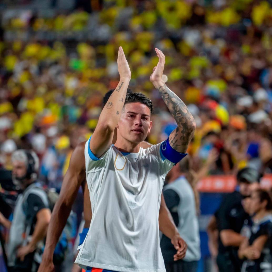 El volante colombiano James Rodríguez se ratificó como el mejor jugador de la Copa América 2024 tras su presentación ante Uruguay. FOTO: JUAN ANTONIO SÁNCHEZ 