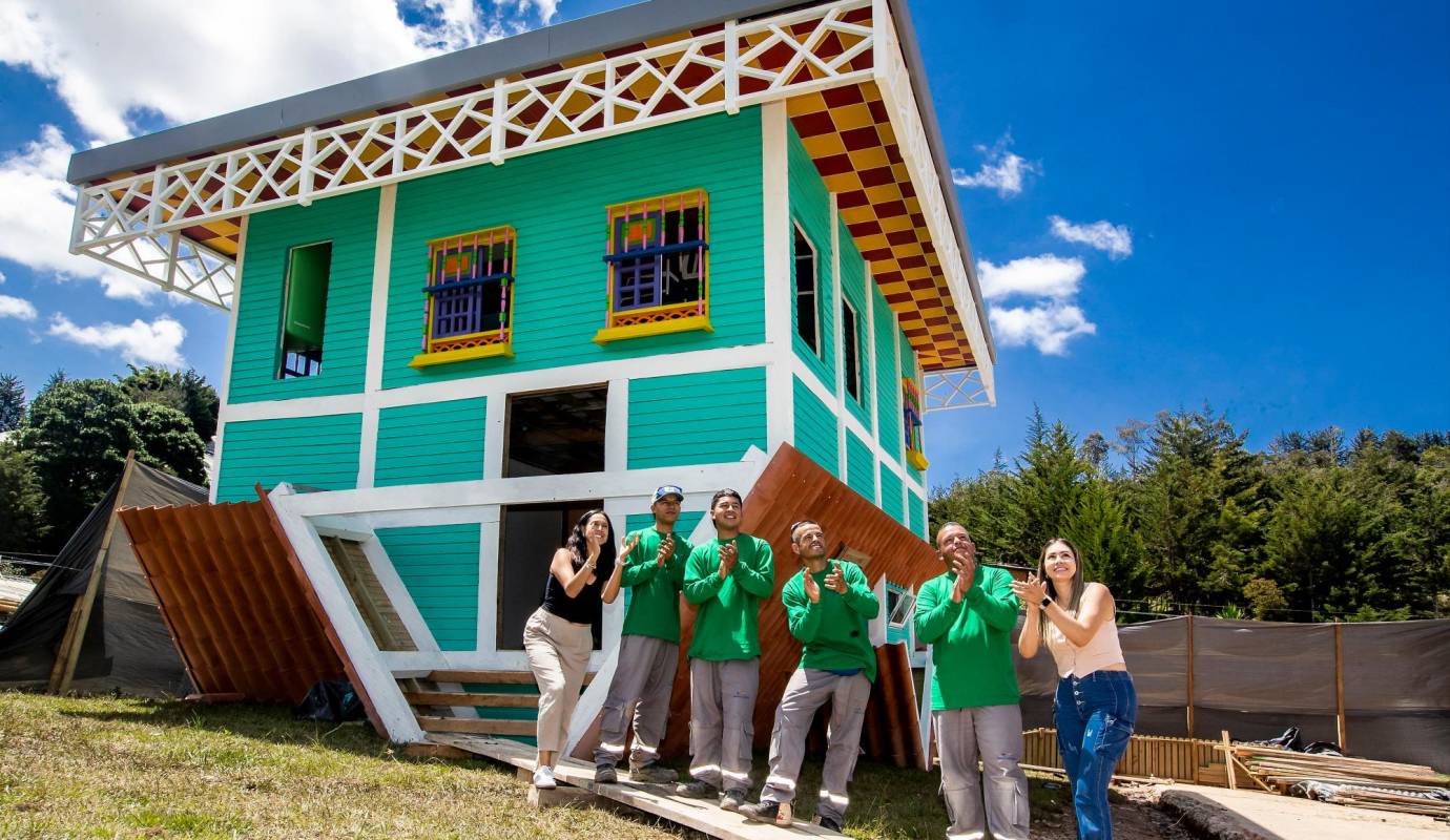 Es la primera construcción de este estilo en Antioquia. En Europa y Estados Unidos son muy populares. En el país hay otras tres. Foto: Jaime Pérez. 