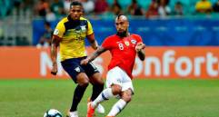 Chile no pudo ganarle a Ecuador ninguno de los dos partidos que disputó en las recientes eliminatorias suramericanas. Foto: Getty