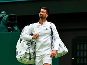 El serbio Novak Djokovic antes de su duelo ante el británico Jacob Fearnley (277º del mundo). FOTO TOMADA @Wimbledon