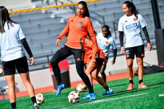 La Selección Colombia femenina, de la categoría mayores, inició su concentración en Barranquilla para preparar su participación en Juegos Olímpicos de París. FOTO CORTESÍA FCF