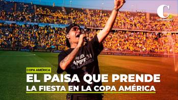 El paisa que prende la parranda colombiana en la Copa América