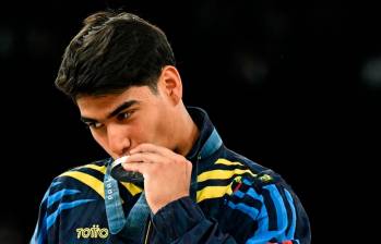 La medalla de plata que de Barajas sabe a oro, pues Ángel marcó la misma nota en su presentación que el nuevo campeón olímpico, Oka Sinnosuke, con 14.533 puntos. Foto: GETTY