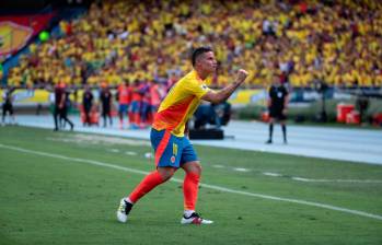 James Rodríguez anotó su décimotercer gol con la Selección Colombia en eliminatorias e igualó récord de Falcao García. FOTO: JUAN ANTONIO SÁNCHEZ