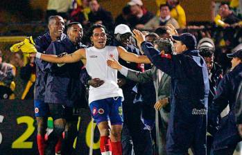 El delantero Dayro Moreno fue quien anotó el gol del triunfo de la Selección Colombia contra los argentinos hace 17 años. FOTO: EL COLOMBIANO