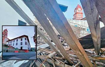 La Casa de la Cultura es una vieja casona de más de 80 años. El año pasado fue intervenida, pero eso no evitó que parte del techo colapsara el pasado 14 de julio. FOTO Cortesía