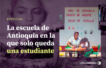 Especial: La historia de la escuela de Antioquia en la que solo queda una estudiante