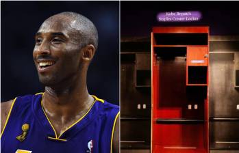 La subasta del armario de Kobe Bryant se realizó en Nueva York, durante una subasta de raros recuerdos deportivos en Sotheby’s. FOTO: AFP Y GETTY