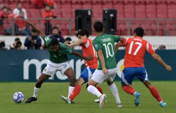 El encuentro entre chilenos y bolivianos terminó 2 a 1 en donde el gol de Eduardo Vargas despertó la polémica. Foto: Conmebol. 