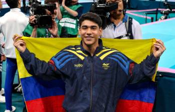 Ángel Barajas consiguió la medalla de plata en la prueba de barra fija en gimnasia. Foto: Flickr