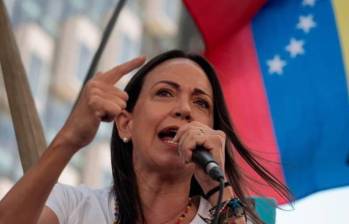 María Corina Machado recorre Venezuela con su candidato para la jornada de elecciones presidenciales del próximo 28 de julio. Foto: AFP