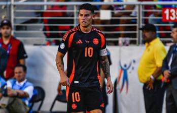 El volante colombiano James Rodríguez estuvo en el equipo ideal de las tres jornadas que se disputaron en la fase de grupos de la Copa América 2024. FOTO: TOMADA DEL X DE @FCFSeleccionCol