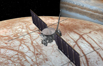 Imagen ilustrativa de la sonda Europa Clipper. Foto: Nasa