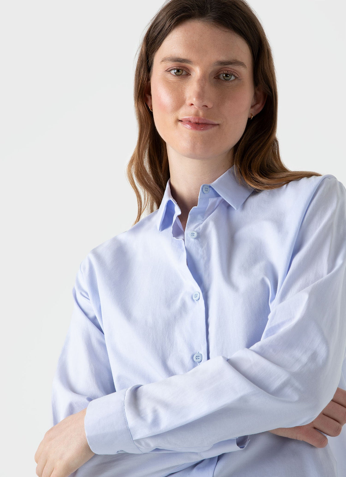 Women's Cotton Shirt in Blue