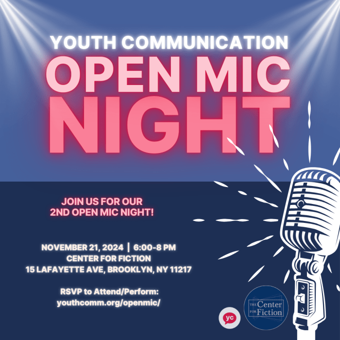 YC Open Mic Night Date: Thursday, Novemb