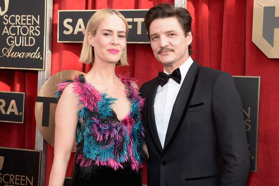 LOS ANGELES, CA - JANUARY 30: Actors Sarah Paulson (L) and Pedro Pascal attend the 22nd Annual Screen Actors Guild Awards at The Shrine Auditorium on January 30, 2016 in Los Angeles, California. (Photo by Kevork Djansezian/Getty Images)