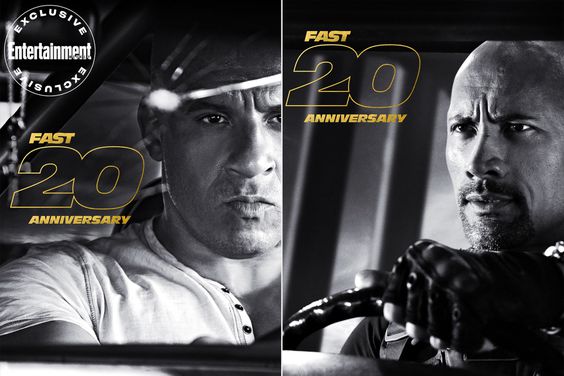 Fast and Furious 20th anniversary posters