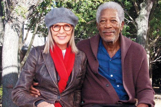 Diane Keaton and Morgan Freeman in 5 Flights Up