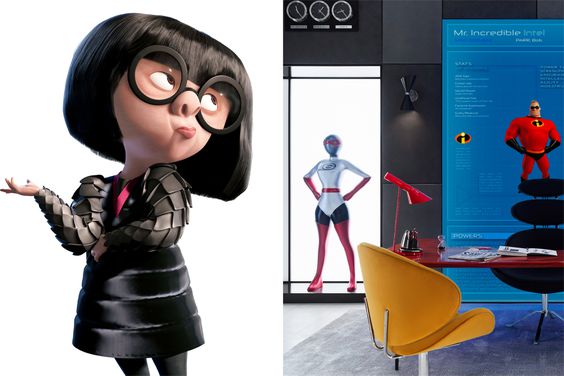 THE INCREDIBLES, Edna Mode, 2004, Airbnb x The Incredibles press photo