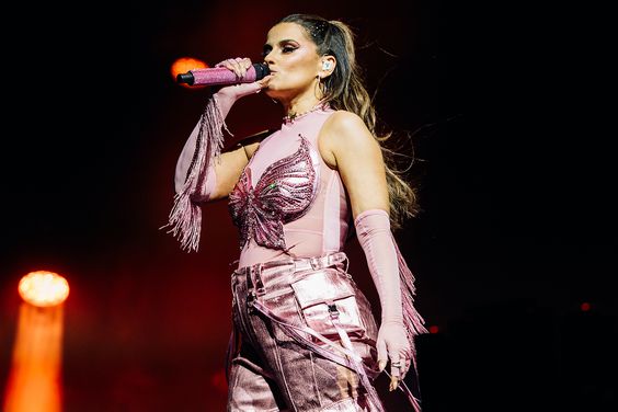 Nelly Furtado performs at the Sahara Stage at the 2024 Coachella Valley Music And Arts Festival - Weekend 1 - Day 2 at Empire Polo Club on April 13, 2024 in Indio, California. 