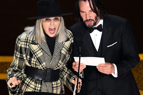 Diane Keaton and Keanu Reeves