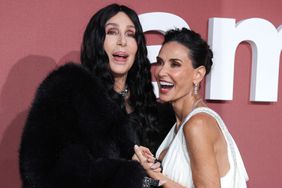 Cher and Demi Moore attend the amfAR Cannes Gala 30th edition Presented by Chopard and Red Sea International Film Festival at Hotel du Cap-Eden-Roc on May 23, 2024 in Cap d'Antibes, France.