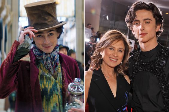 Timothee Chalamet and mother Nicole Flender