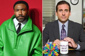 Donald Glover aka Childish Gambino; Steve Carrell as Michael Scott in The Office