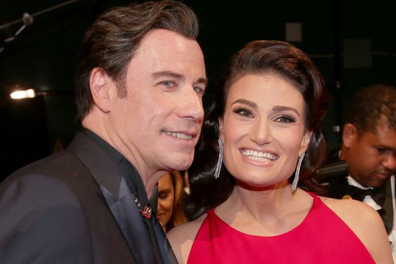  John Travolta and Singer-Actress Idina Menzel 