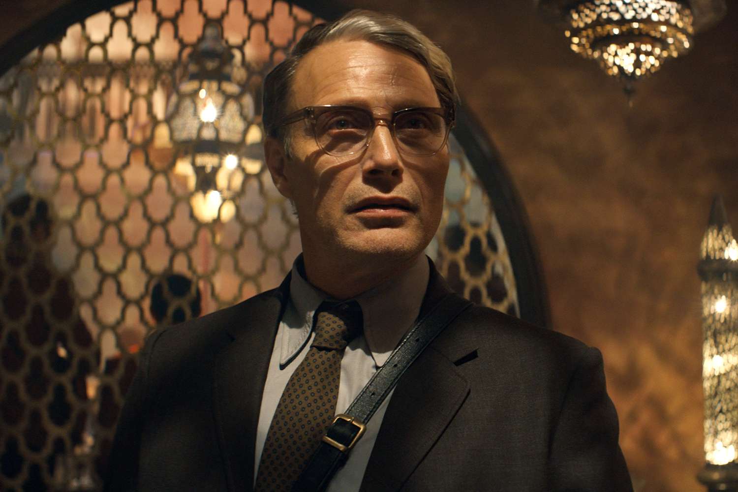 Doctor Jürgen Voller (Mads Mikkelsen) in Lucasfilm's INDIANA JONES AND THE DIAL OF DESTINY