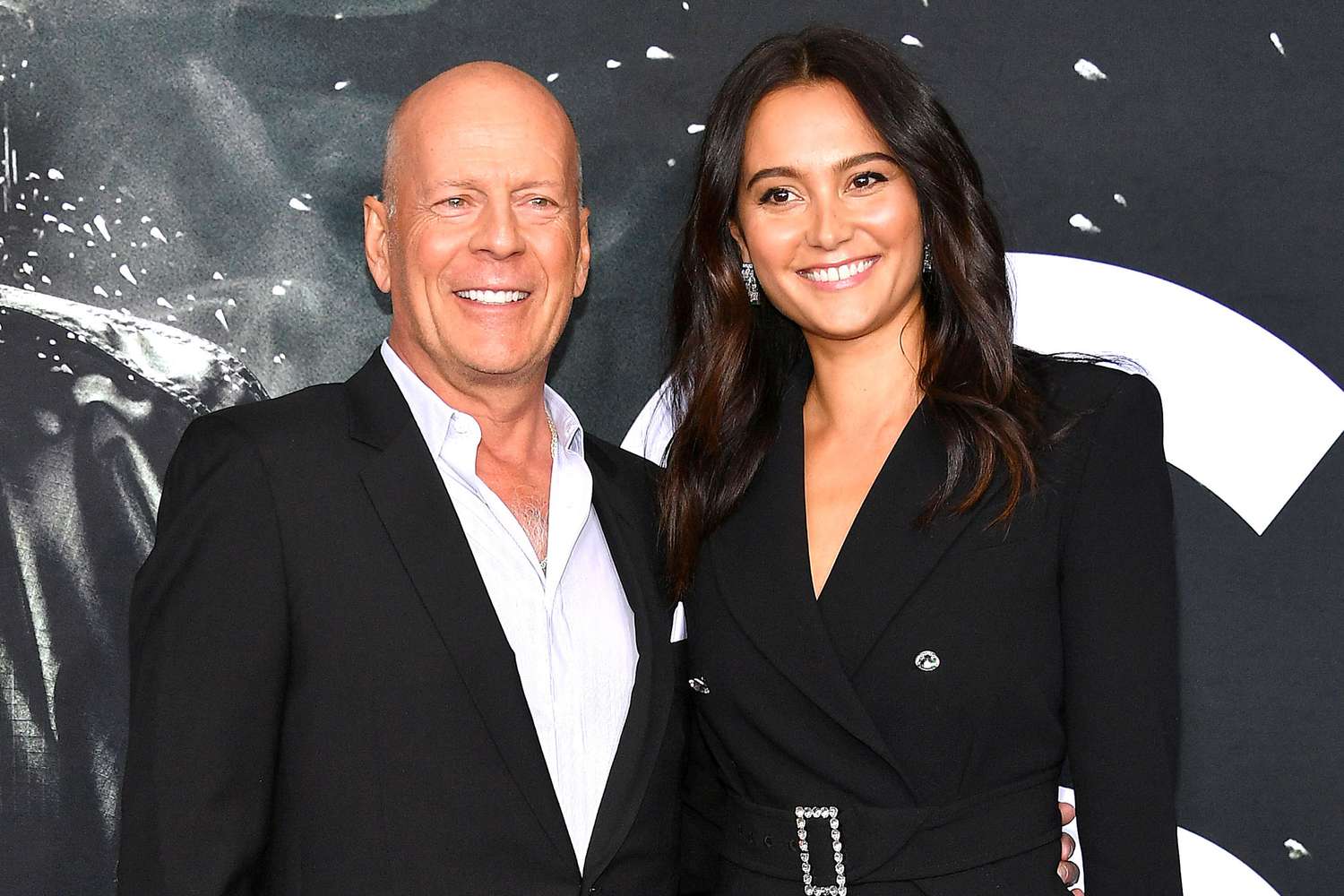 Bruce Willis and Emma Heming attend the "Glass" NY Premiere at SVA Theater on January 15, 2019 in New York City.