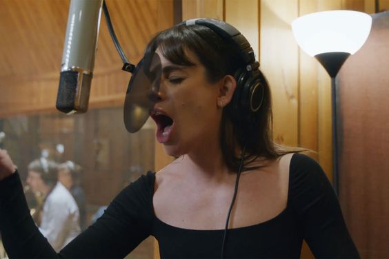 Lea Michele during the Funny Girl cast recording