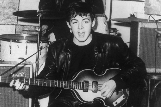  Paul McCartney on stage at the Cavern nightclub