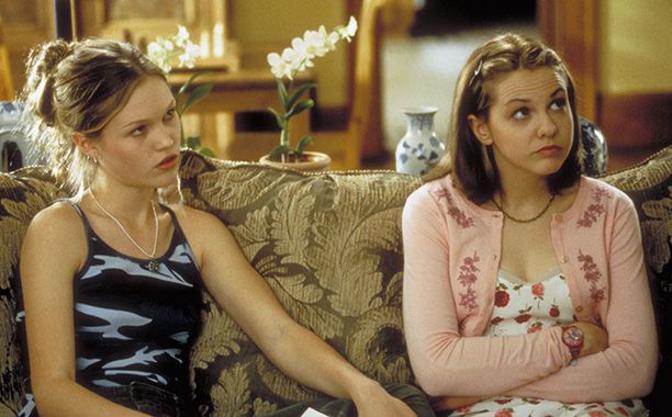 Kat and Bianca (Julia Stiles and Larisa Oleynik) in 10 Things I Hate About You (1999)