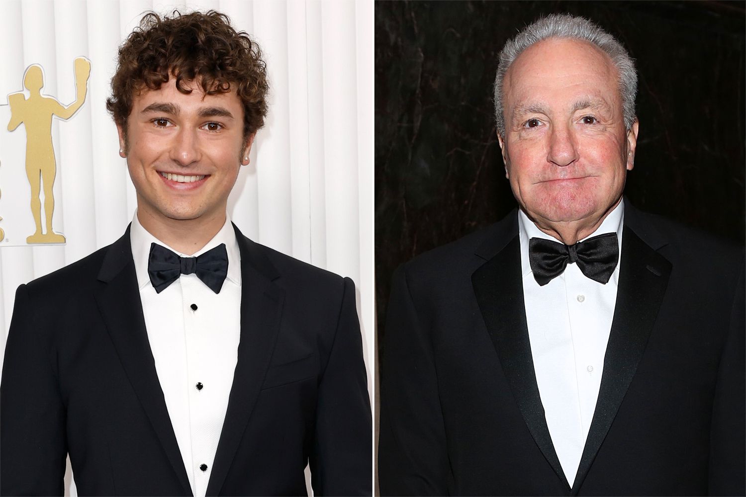 Gabriel LaBelle and Lorne Michaels