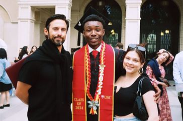 Milo Ventimiglia, Niles Fitch and Hannah Zeile