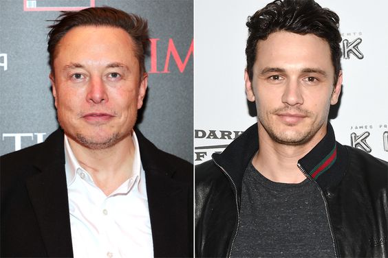 Elon Musk and James Franco/