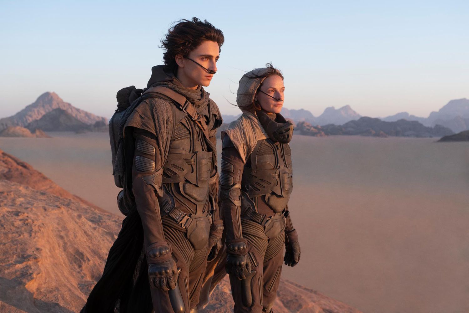 Timothée Chalamet and Rebecca Ferguson in 'Dune'