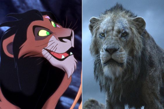 THE LION KING, Scar, Simba, 1994, (c)Buena Vista Pictures/courtesy Everett Collection THE LION KING - Featuring the voices of Florence Kasumba, Eric André and Keegan-Michael Key as the hyenas, and Chiwetal Ejiofor as Scar, Disney’s “The Lion King” is directed by Jon Favreau. In theaters July 19, 2019. © 2019 Disney Enterprises, Inc. All Rights Reserved.