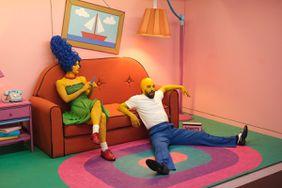 Charli D'Amelio and partner Mark Ballas as 'The Simpsons' on 'Dancing With the Stars'