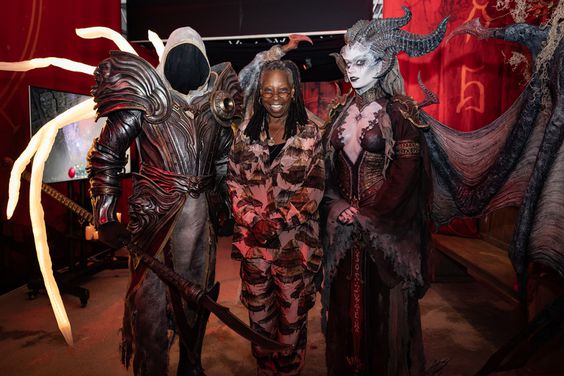 Whoopi Goldberg Receives Key to Hell from Diablo at WhoopFam Event