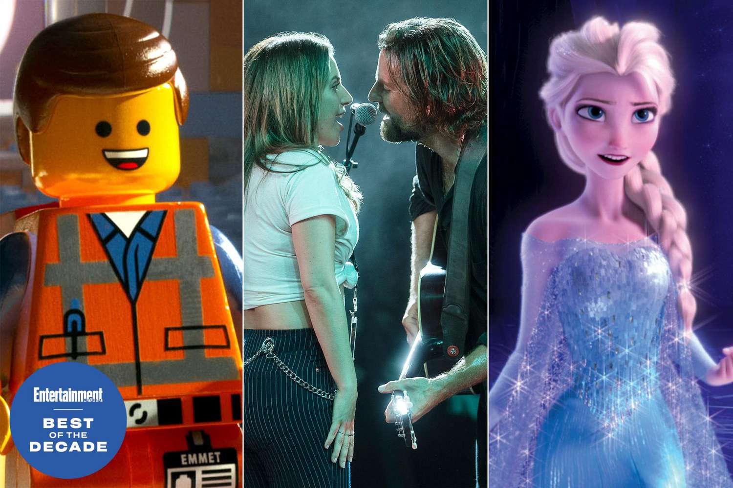 Lego Movie, Star is Born, Frozen